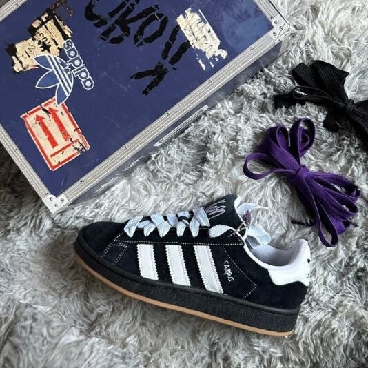 Adidas CAMPUS 00"S BLACK GUM Original SNEAKERS - รองเท้าผ้าใบลําลองผู้ชาย - ร้านค้าอย่างเป็นทางการของ Adidas