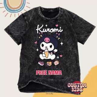 เสื้อยืด พิมพ์ลาย KUROMI ล้างทําความสะอาดได้ สําหรับเด็ก