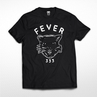 เสื้อยืด พิมพ์ลายโลโก้ Fever BAND 333 สไตล์ร็อค แฟชั่นสําหรับผู้ชาย และผู้หญิง