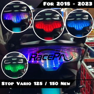 ใหม่ โคมไฟเบรกหลัง Vario 125 150 New 2018-2023 256 Mode Plus Lamp Sen Stoplamp Vario 125 150 หลากสี RGB Vario 125 150