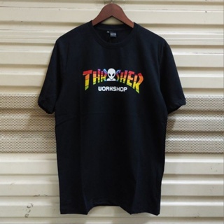 เสื้อยืดแขนสั้น พิมพ์ลาย Thrasher Motifs Surf SKATE สําหรับผู้ชาย