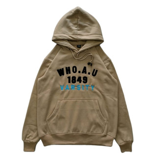 เสื้อแจ็กเก็ตกันหนาว มีฮู้ด WHO.A.U 1849 MOCCA คุณภาพสูง วัสดุหนา