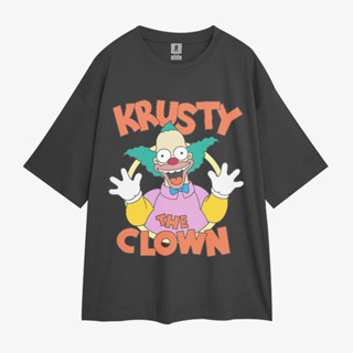 เสื้อยืด ขนาดใหญ่ ลายตัวตลก Krusty The Clown