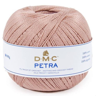 Dmc Petra ไหมพรมโครเชต์ 100 กรัม - 5224 - สีชมพูอ่อนมาก