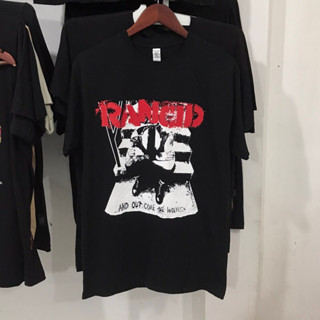 Kaos BAND OFFICIAL RANCID - และมาในหมาป่า (สินค้าดั้งเดิม)