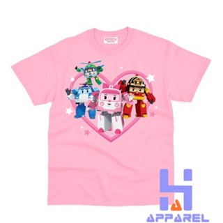 เสื้อยืด พิมพ์ลาย Robocar POLI สําหรับเด็ก