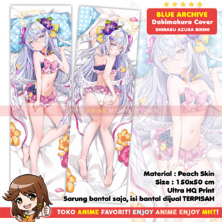 Dakimakura ปลอกหมอน ลายอนิเมะ Archive: Shirasu Azusa ชุดว่ายน้ําบิกินี่ สีฟ้า