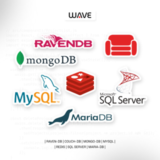 สติกเกอร์ไวนิล กันน้ํา ลาย My SQL Redis DB Maria Couch Mongo Unit สําหรับติดตกแต่ง