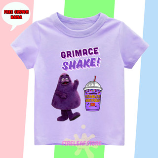 เสื้อยืด พิมพ์ลาย Grimace SHAKE พรีเมี่ยม สําหรับเด็ก