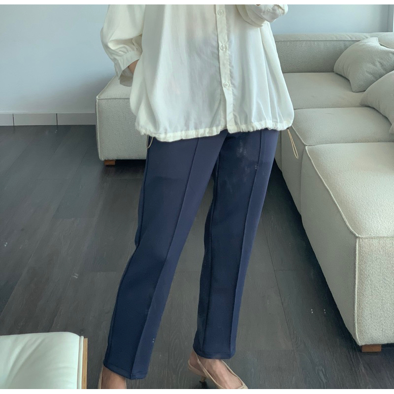 Jii by Gloria - Obi Pants - สีกรมท่า ไซส์ M