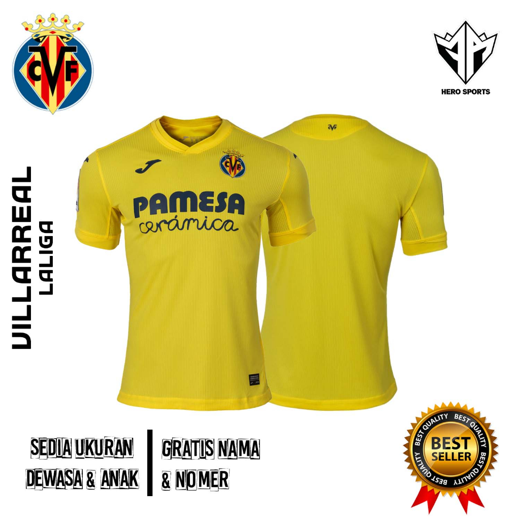 เสื้อเจอร์ซีย์ Villarreal 2020/21 พิมพ์เต็ม