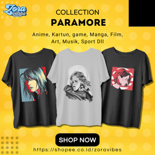 เสื้อยืด พิมพ์ลาย Paramore