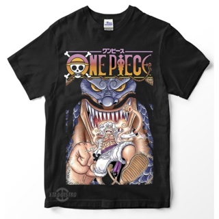 เสื้อยืดแขนสั้น พิมพ์ลาย One PIECE luffy VS KAIDO พรีเมี่ยม