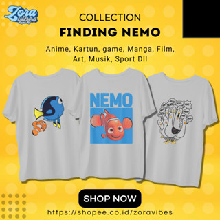 เสื้อยืด ลาย FINDING NEMO สําหรับเด็ก และผู้ใหญ่