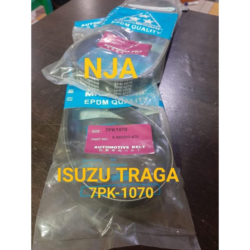 FAN VAN V BELT FAN STRAP 7PK1070 ISUZU TRAGA MUX GIGA 7PK-1070