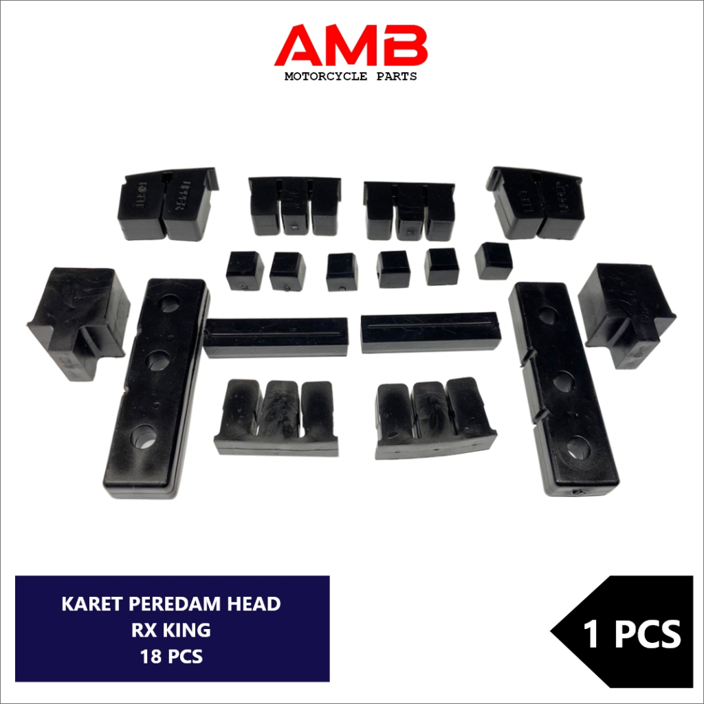S2C - RX KING HEAD RUBBER CYLINDER HEAD DAMPER RUBBER RXK RXKING 18 ชิ้น