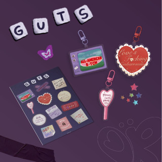 Guts พวงกุญแจอะคริลิค &amp; แผ่นสติกเกอร์ (Olivia Rodrigo) | กล้วยไม้