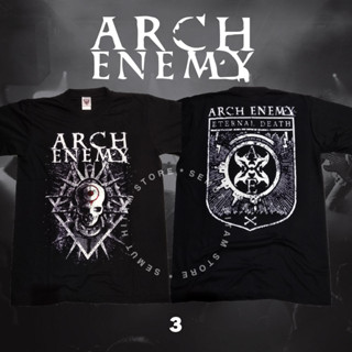 เสื้อยืด ARCH ENEMY ETERNAL DEATH Builtup Rock Metal Music Band Prapatan Rebel Puritan