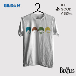 เสื้อยืด พิมพ์ลายวง The Beatles Siloute