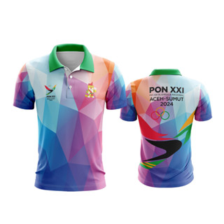 เสื้อยืดโปโล พิมพ์ลาย PON XXI ACEH Sumatera