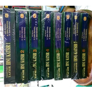 หนังสือแปลภาษา Ibn KATSIR IBNU KATSIER ครบชุด เล่ม 1-8 8 ชิ้น