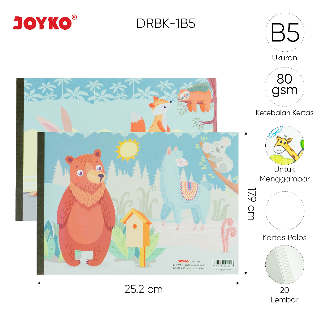 JOYKO DRBK-1B5 DRAWING BOOK [ ชิ้น ]