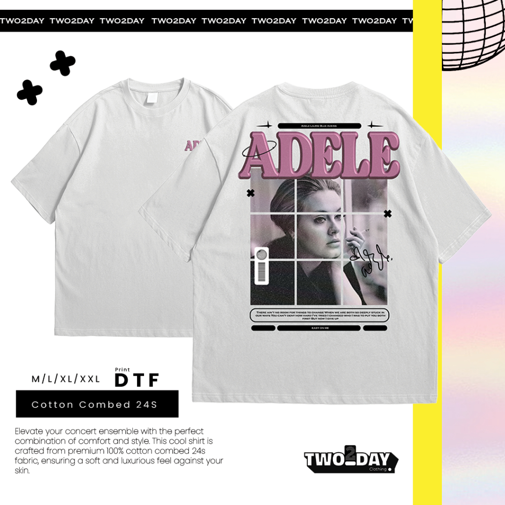 เสื้อยืดโอเวอร์ไซส์ ADELE 2 วัน