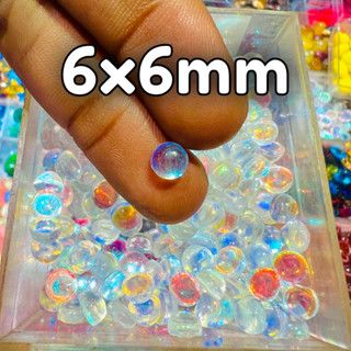 [เฉพาะหิน] หินคาลิมายะ อินเดีย ทรงกลม ธรรมดา 6x6 มม.