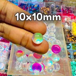 [เฉพาะหิน] หินคาลิมายะ อินเดีย ทรงกลม ธรรมดา 10x10 มม.