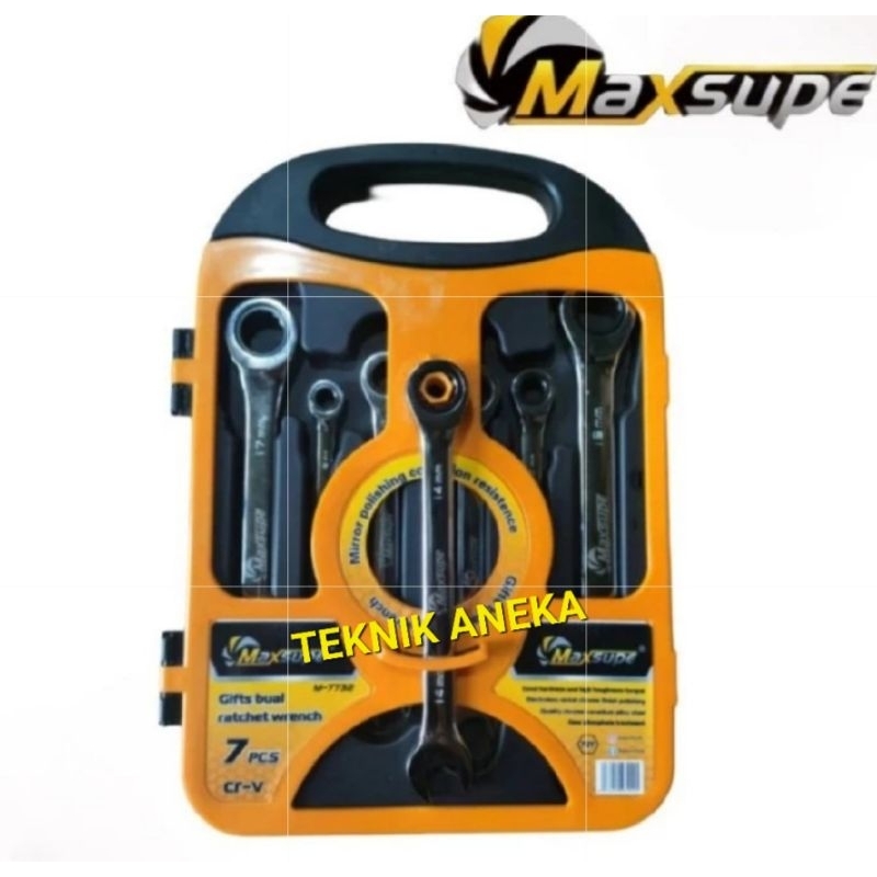 RACHET RING WRENCH 7PCS COMBINATION WRENCH 7 ชิ้น COMBINATION WRENCH 8-19 มม.