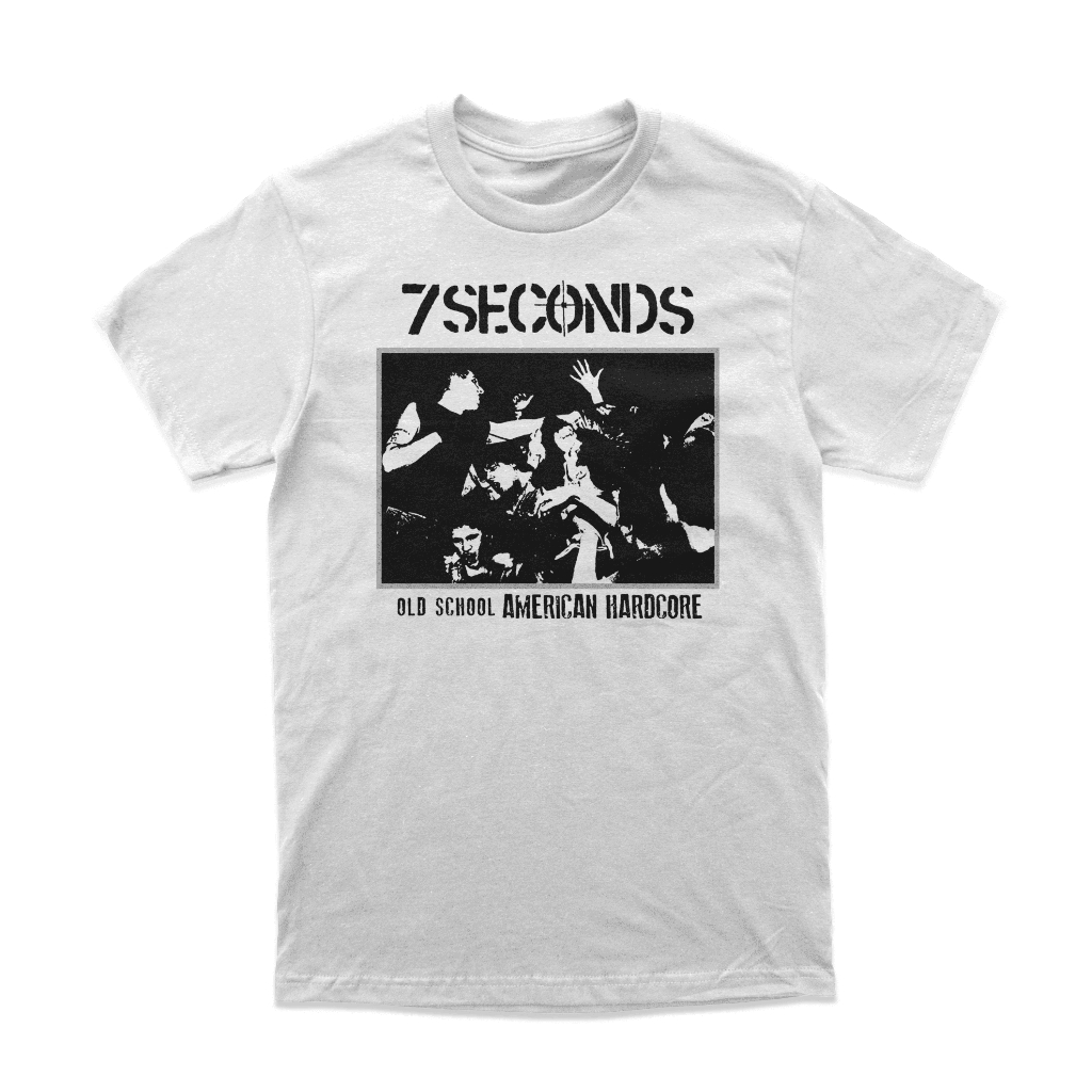 เสื้อยืด Band 7 Seconds Hardcore "Old School American Hardcore" สินค้าสีขาว