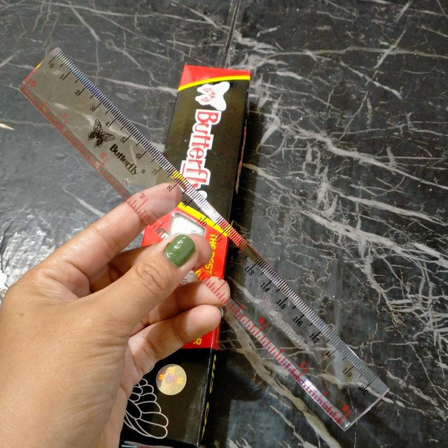 1 DOZEN CONTAINS 12 20 ซม. BUTTERFLY RULERS/CLEAR RULERS WHOLESALE