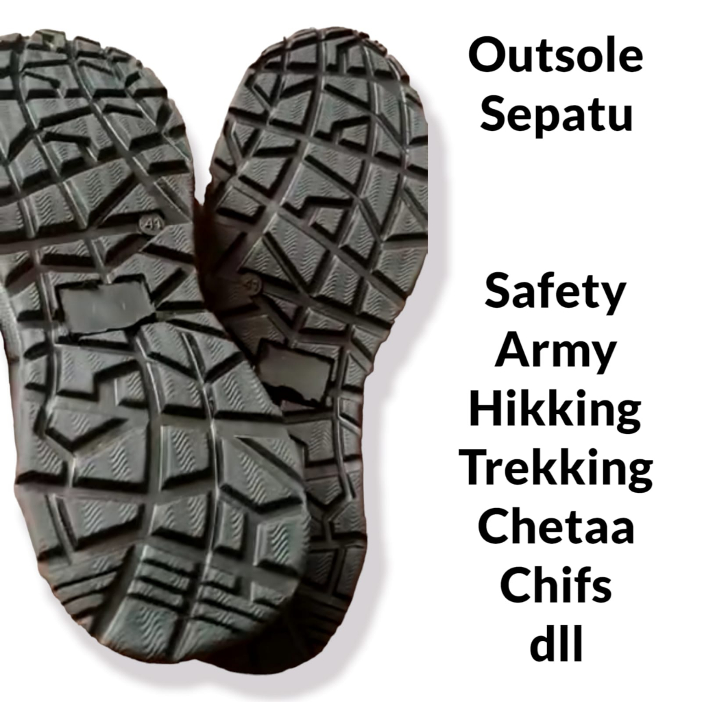 Treking พื้นรองเท้ายางดิบล่าสุด / ฐานรองเท้านิรภัย pdl รองเท้า King chetah gunung Trekking tni Army