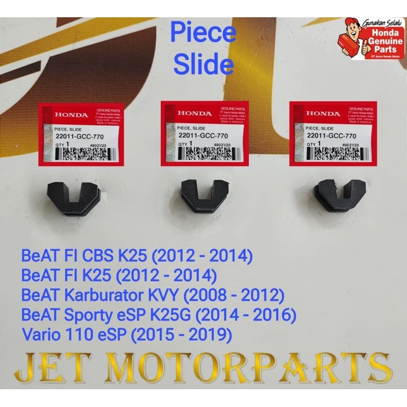 22011GCC770 ชิ้นสไลด์ (3 ชิ้น) Beat คาร์บูเรเตอร์ Beat FI Beat Sporty eSP Vario 110 eSP ของแท้เดิม H