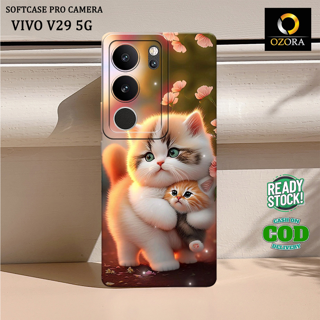 ใหม่ล่าสุด VIVO V29 5G Hp Softcase - Cat Fashion Case - OZORA - VIVO V29 5G Hp Case - VIVO V29 5G Hp Case - Hp Silicone - Hp Cover - Cute Case - Hardcase - Accessories Mobile - Softcase กล้อง Pro