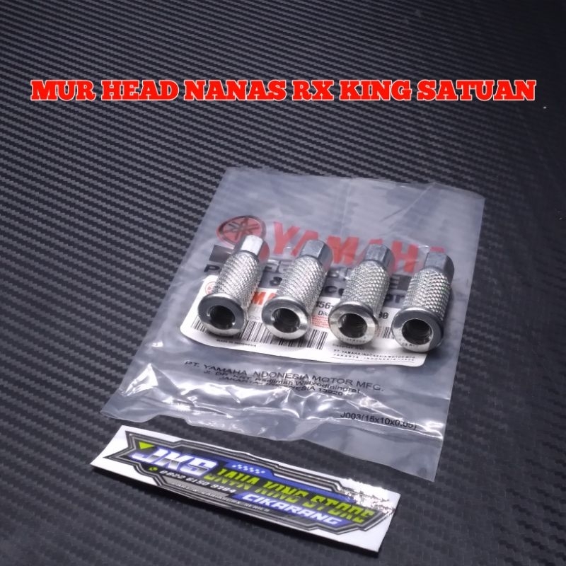 น็อตหัวสับปะรด Rx king RXKING rxk rxs rxz แพ็คเกจ 4 ชิ้น