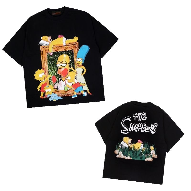 เสื้อยืดโอเวอร์ไซส์ The Simpsons The Simpsons Oversize สีดํา