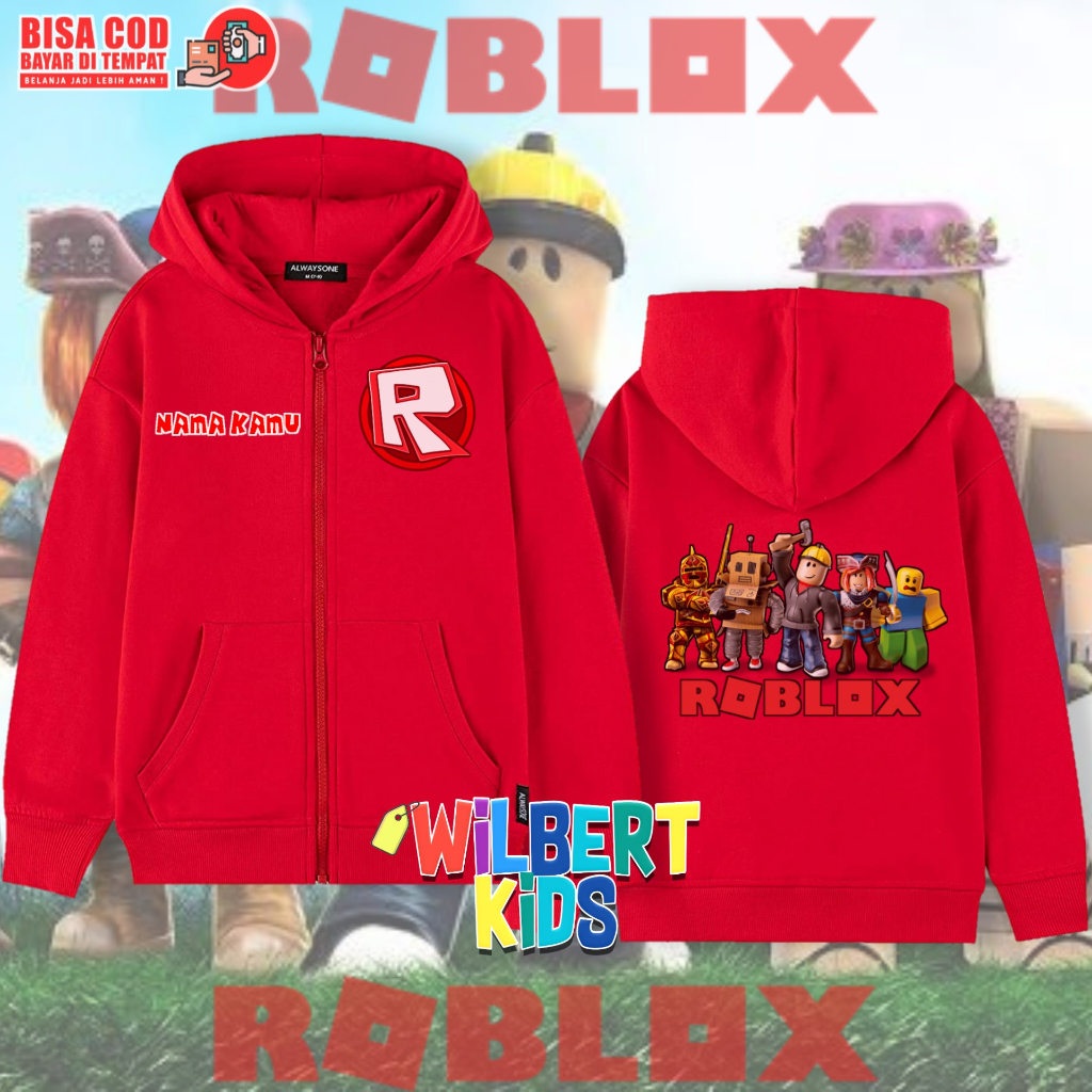 Roblox Children& 39;s Zipper Hoodie / Roblox Zipper Jacket