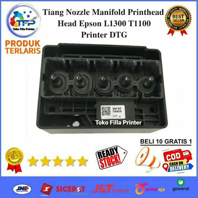 Epson L1300 T1100 เครื่องพิมพ์ DTG Printhead Head Manifold หัวฉีดเสา