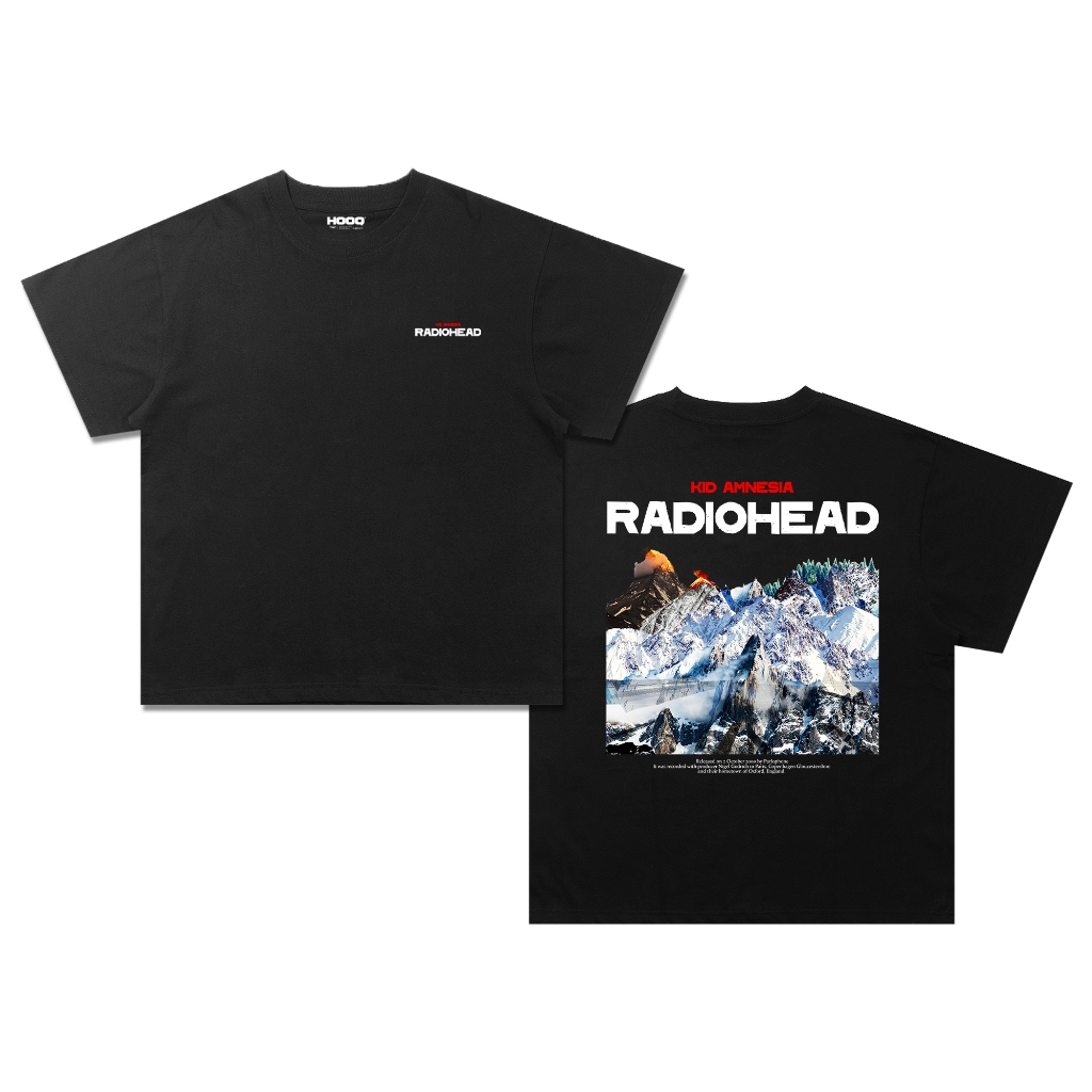 เสื้อยืด Radiohead Kid Amnesiac Band Oversize