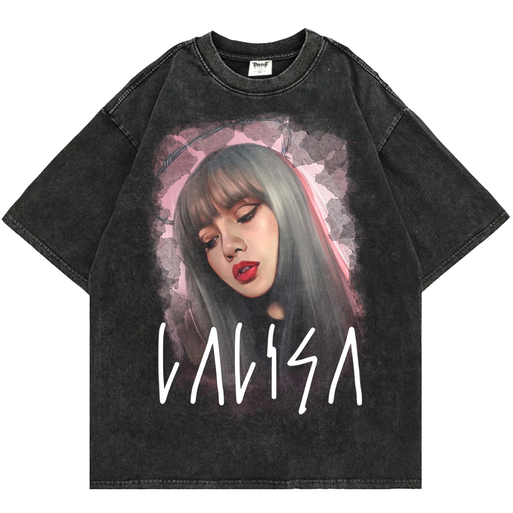 Sinoig OVERSIZE WASHING TSHIRT - LALISA BLACK PINK
