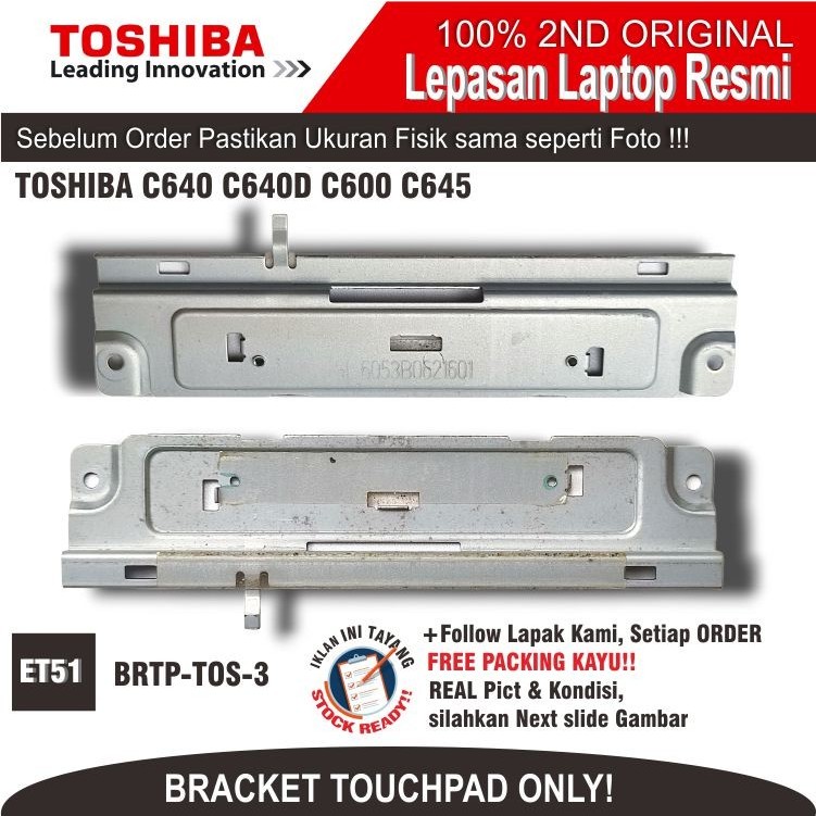ET51 BRTP-TOS-3 แล็ปท็อปทัชแพด TOSHIBA C640 C640D C600 C645