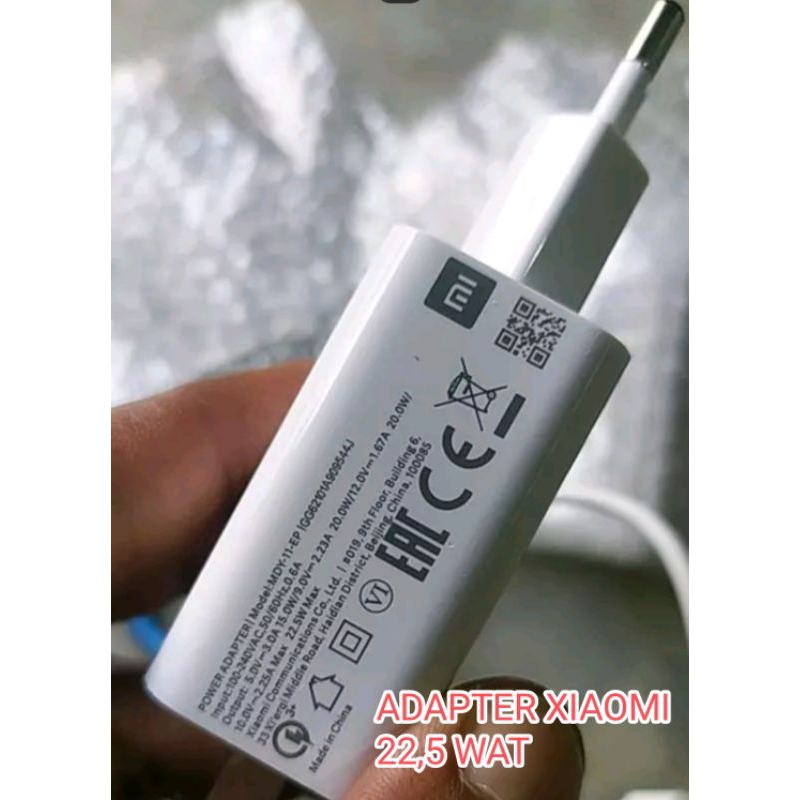 XIAOMI ADAPTER 22,5WAT FAST CHARGING MDY-11EP ORIGINAL 100%