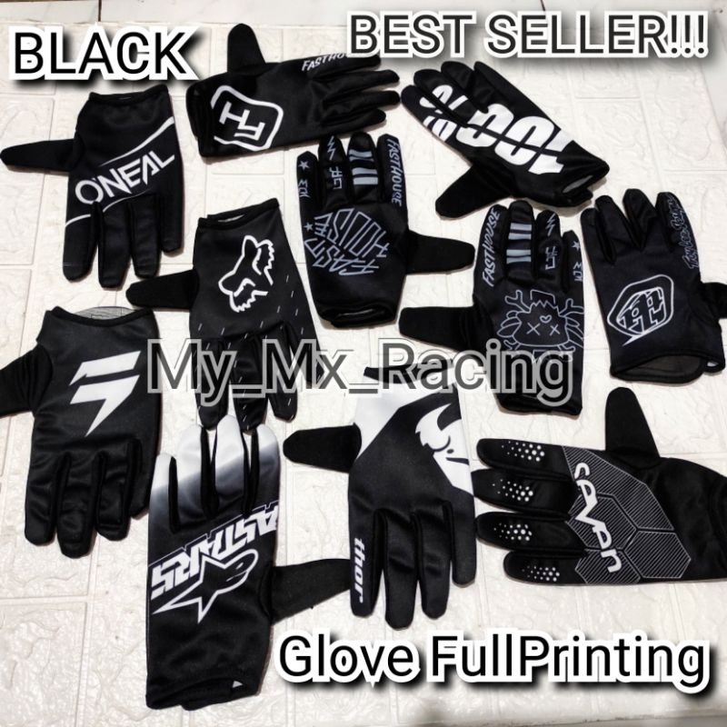 Trail gloves - ถุงมือวิบาก - ถุงมือ Fullprint - Trabas Enduro gloves ถุงมือขับรถ