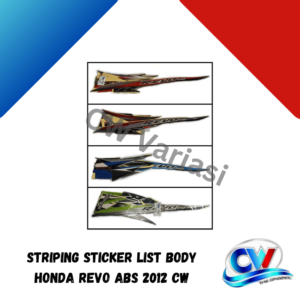 สติกเกอร์ติดตัวถังรถยนต์ สําหรับ Honda Revo Absolute Cw 2012