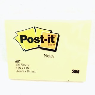 Post It 657 3M / Notes Yellow 3M
