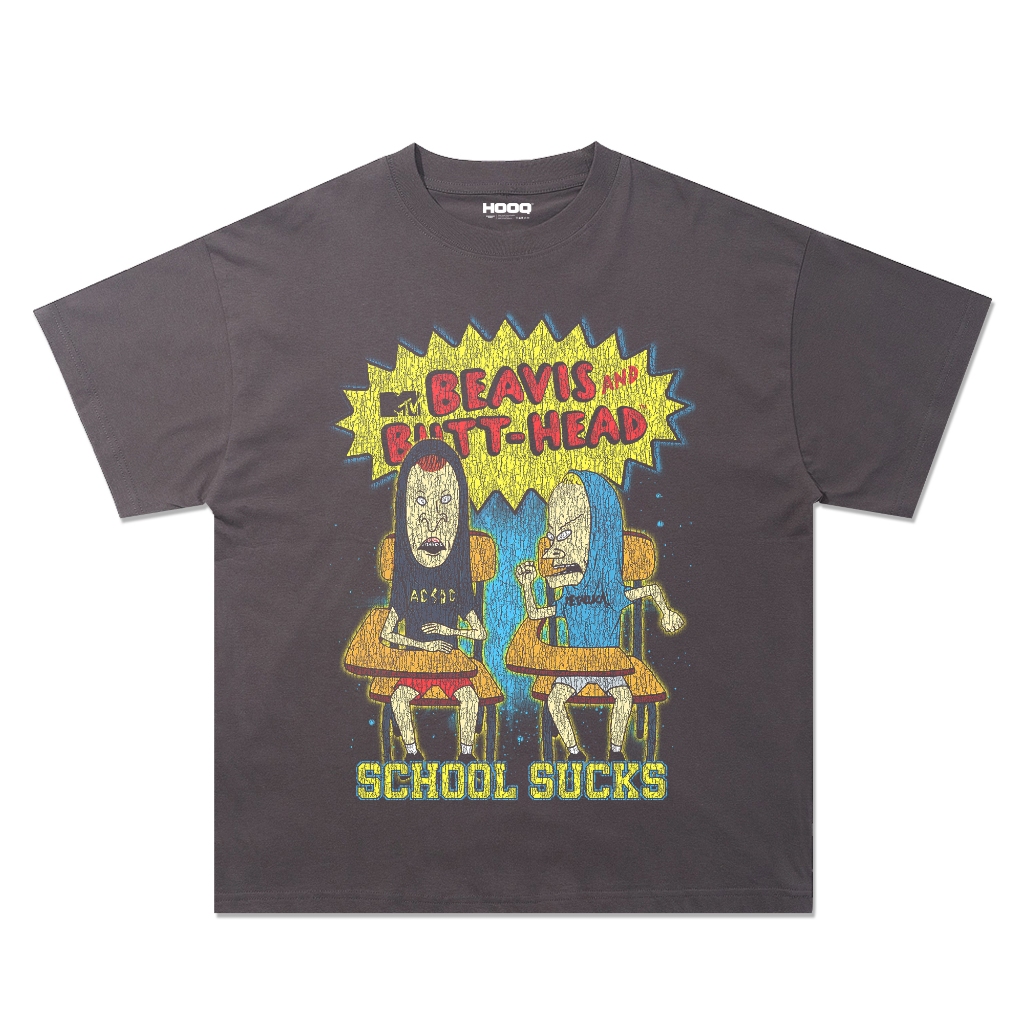 เสื้อยืดโอเวอร์ไซส์ Beavis And Butthead - เสื้อยืด Vintage Crack 90& 39;s / Beavis And Butthead