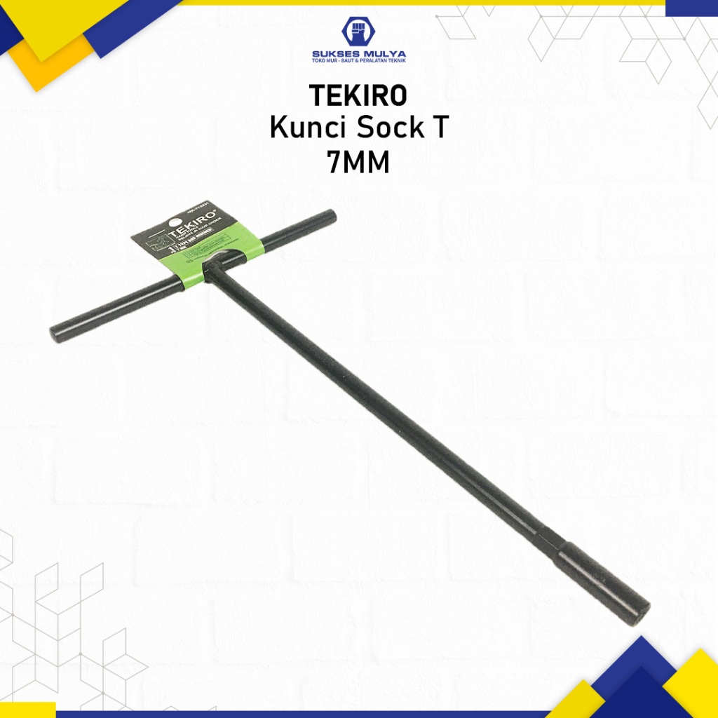 TEKIRO ประแจ T-Socket ขนาด 7mm สีดํา Tekiro T-Socket