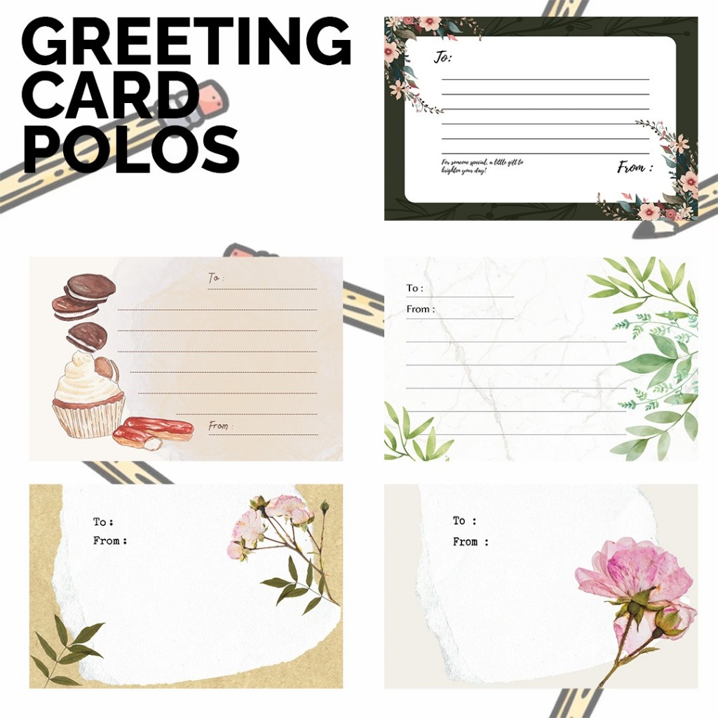 การ์ดอวยพร BLANK Plain / Gift Card BLANK Plain Card Thankyou / Aesthetic Thank You Card / Thank You 