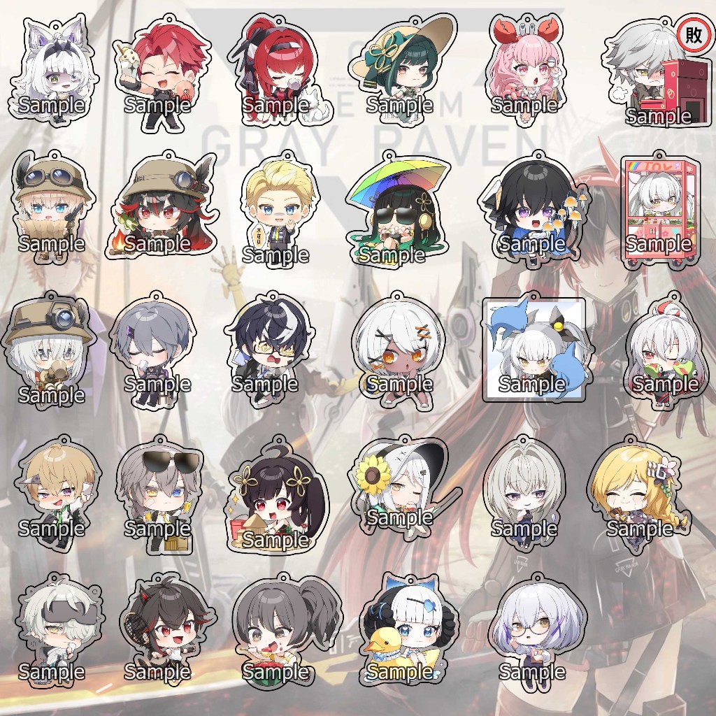พวงกุญแจ GANTUNGAN HP Punishing Grey Raven Batch 1 - พวงกุญแจ - สายโทรศัพท์มือถือ - สายหยิก - โซ่โทรศัพท์มือถือ - ของที่ระลึก - อะนิเมะ Ganci - เกม - พวงกุญแจ